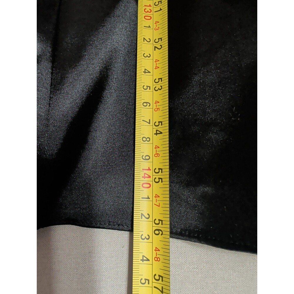 Women's Size Small Black Satin Halter Neck Formal Dress Evening Gown - Picture 10 of 12